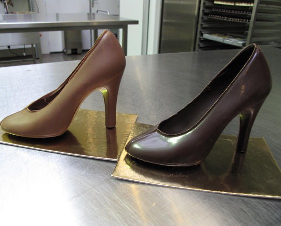 Chocolade pumps  ongevuld