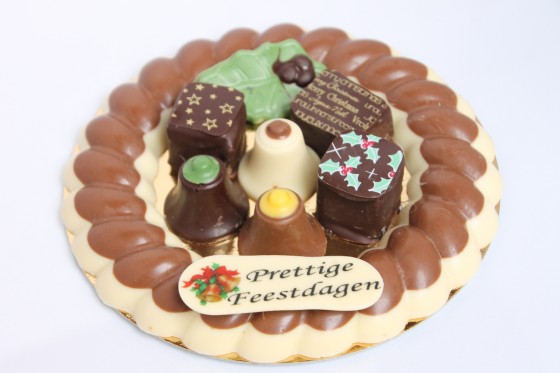 Kerst chocolade krans