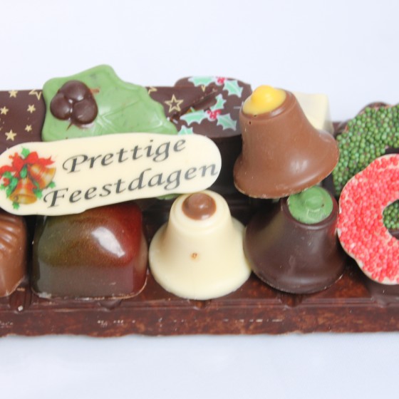 Kerst chocolade plateau