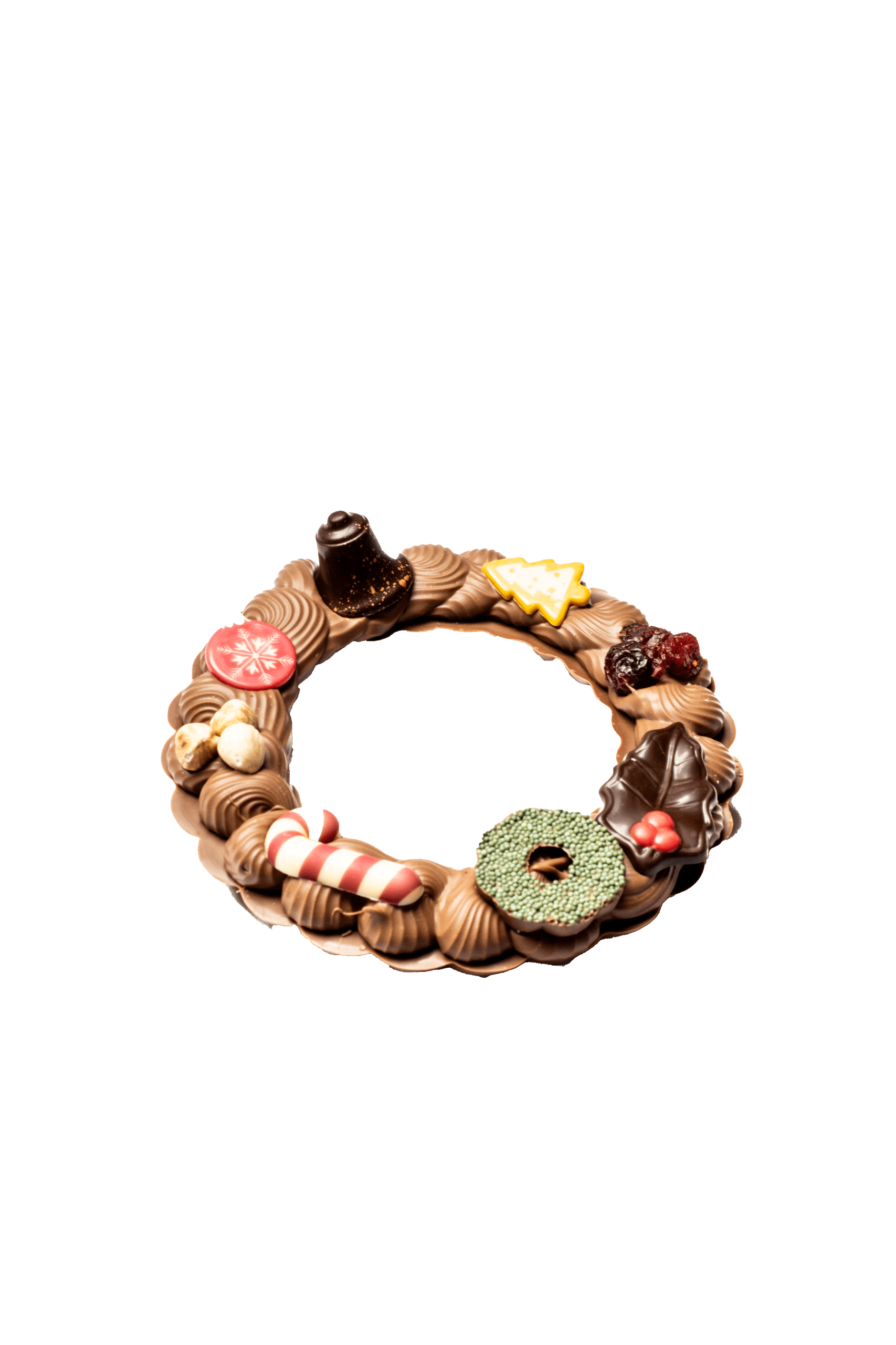 Krans met roomchocolade