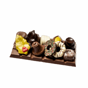 Opgemaakte kerst plak