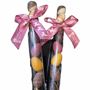 Koker met bonbon eitjes